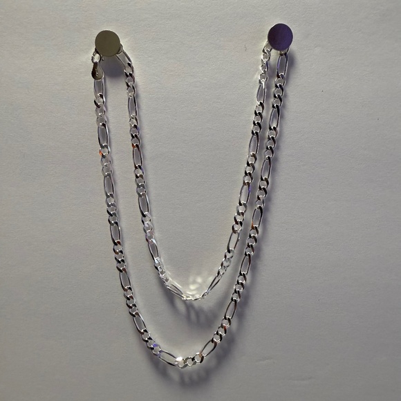 Sterling Silver 925 Italy Figaro Chain; 22" - Picture 1 of 3